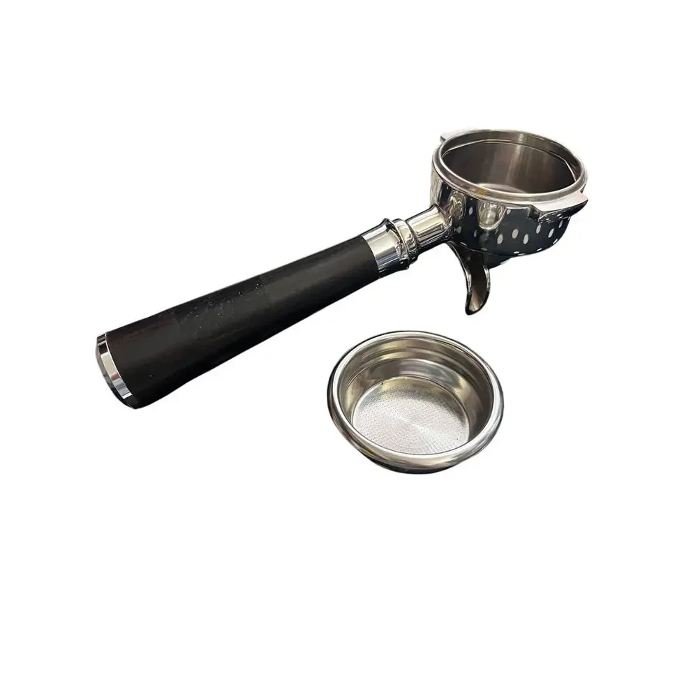 Cross Creek Dark Wood Espresso Portafilter 2 spouts Like New